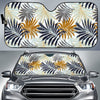 Colorful Tropical Palm Leaves Car Sun Shade For Windshield
