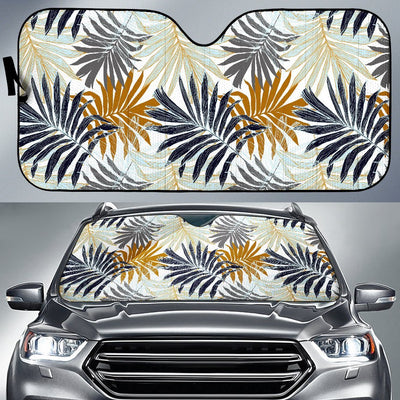 Colorful Tropical Palm Leaves Car Sun Shade For Windshield