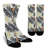 Colorful Tropical Palm Leaves Crew Socks