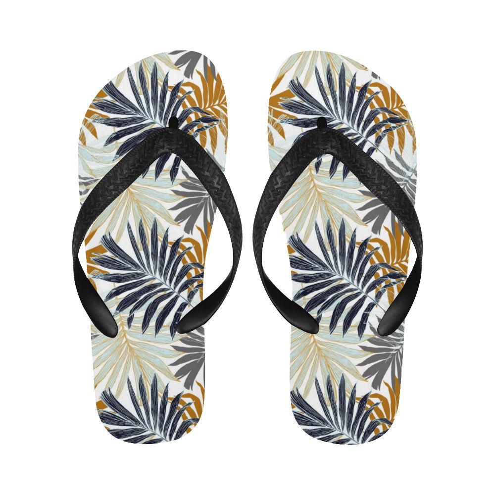 Colorful Tropical Palm Leaves Flip Flops-JTAMIGO.COM