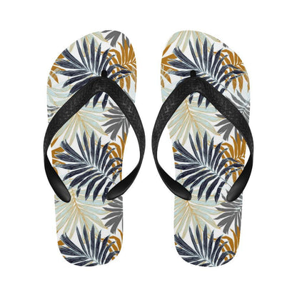 Colorful Tropical Palm Leaves Flip Flops-JTAMIGO.COM