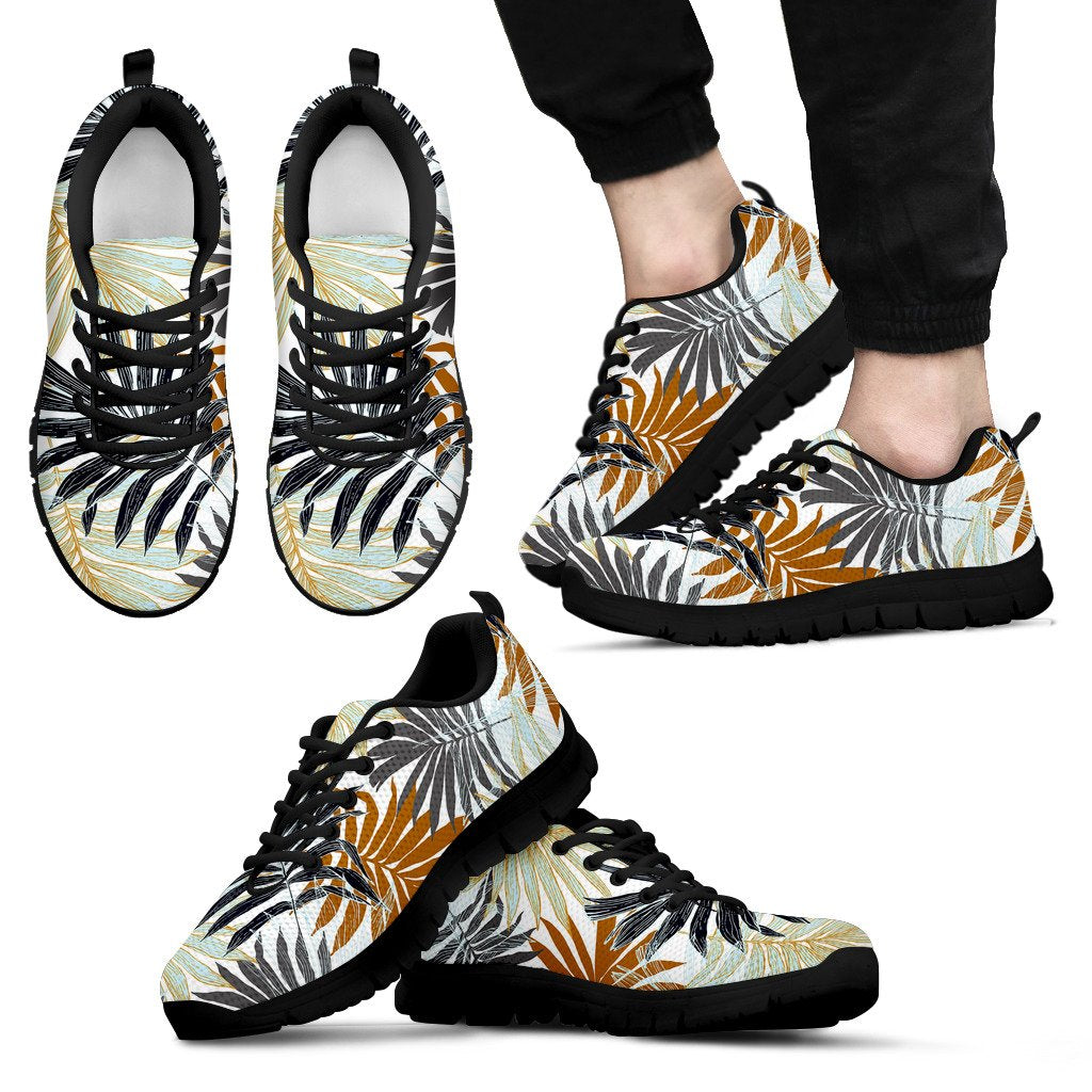 Colorful Tropical Palm Leaves Men Sneakers Shoes