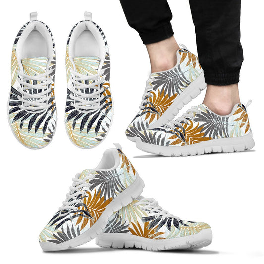Colorful Tropical Palm Leaves Men Sneakers Shoes
