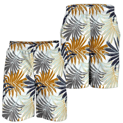 Colorful Tropical Palm Leaves Mens Shorts-JTAMIGO.COM