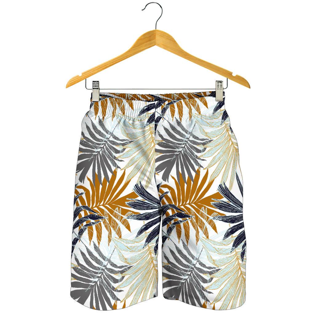 Colorful Tropical Palm Leaves Mens Shorts-JTAMIGO.COM