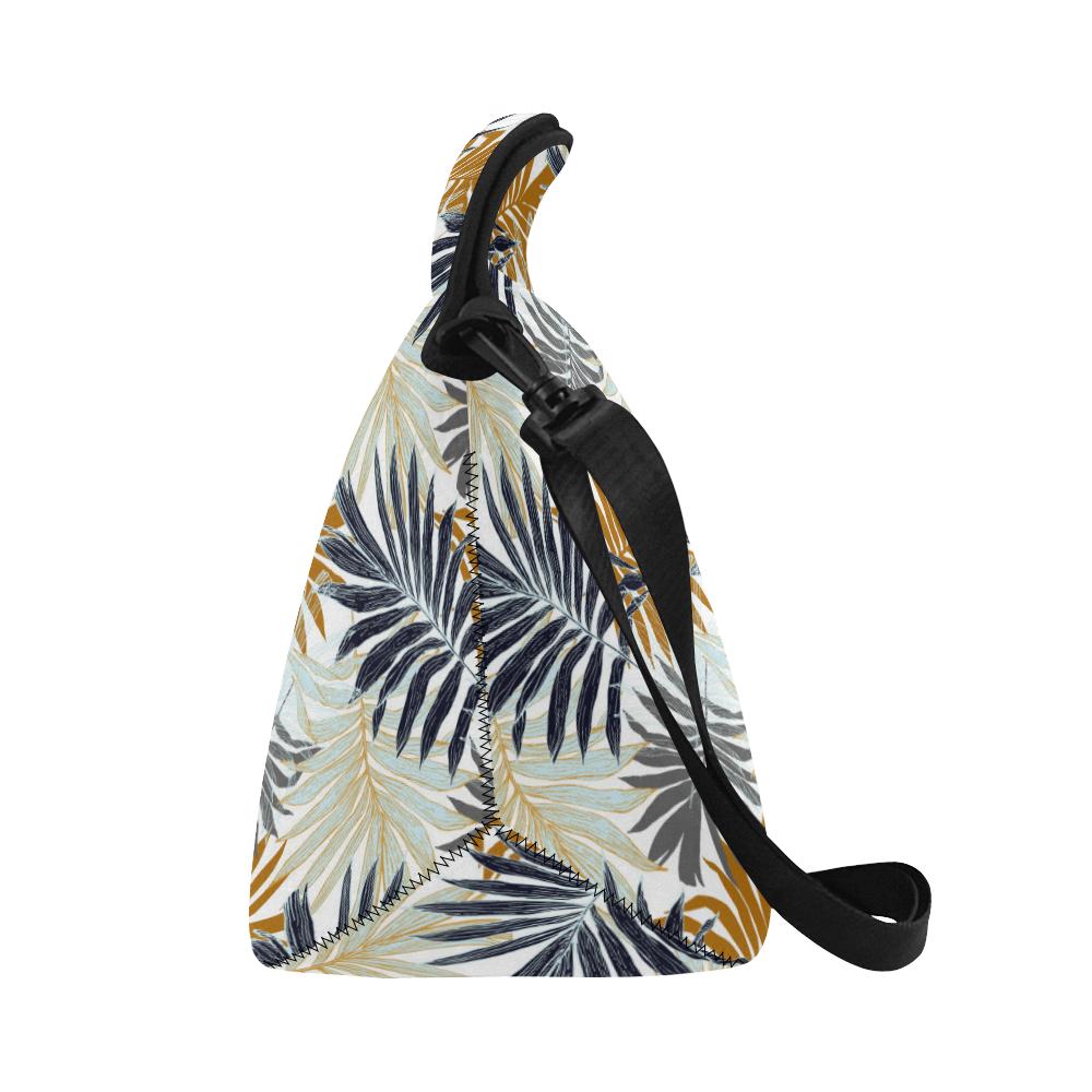 Colorful Tropical Palm Leaves Neoprene Lunch Bag (Model 1669)(Large)-JTAMIGO.COM