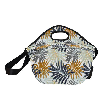 Colorful Tropical Palm Leaves Neoprene Lunch Bag (Model 1669)(Large)-JTAMIGO.COM
