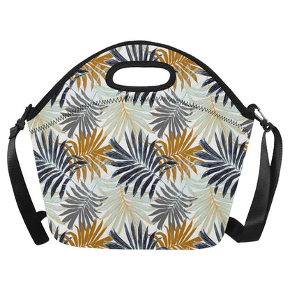 Colorful Tropical Palm Leaves Neoprene Lunch Bag (Model 1669)(Large)-JTAMIGO.COM