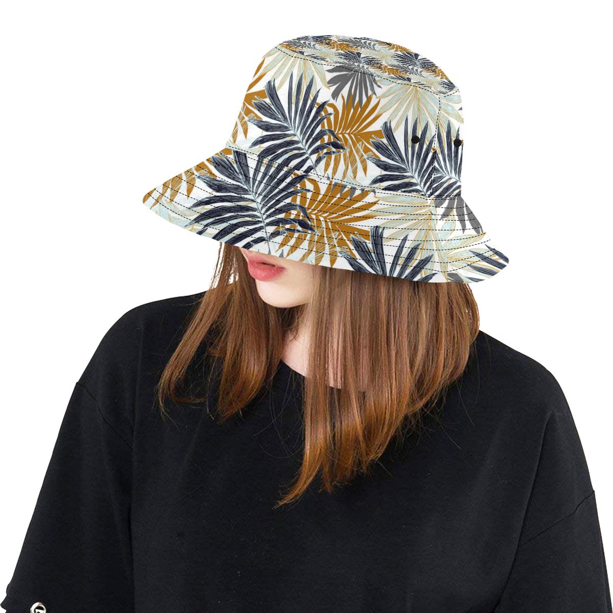 Colorful Tropical Palm Leaves Unisex Bucket Hat