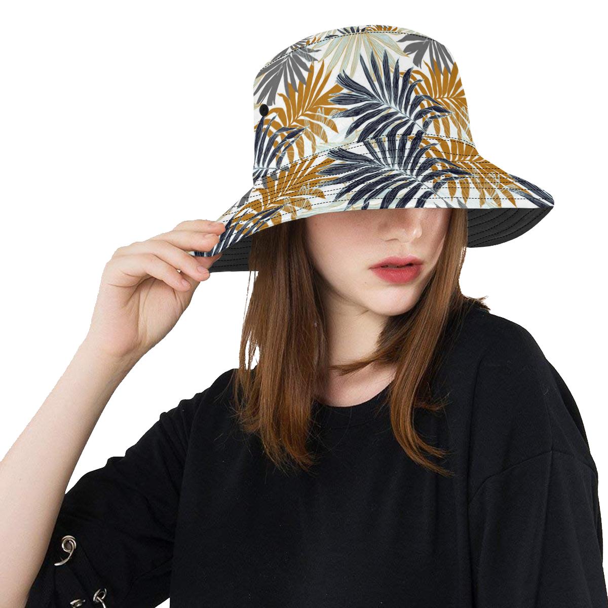 Colorful Tropical Palm Leaves Unisex Bucket Hat