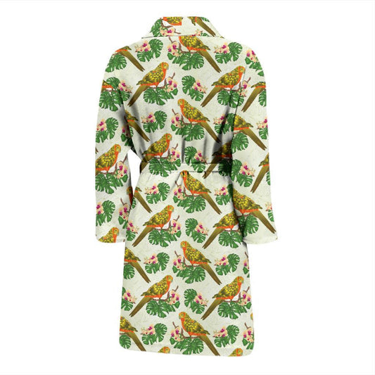 Conures Pattern Print Design 01 Men Bathrobe-JORJUNE.COM
