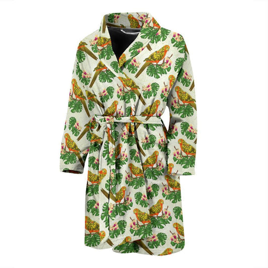 Conures Pattern Print Design 01 Men Bathrobe-JORJUNE.COM