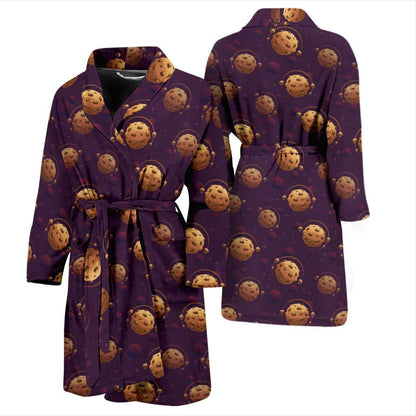 Cookie Pattern Print Design 03 Men Bathrobe-JORJUNE.COM