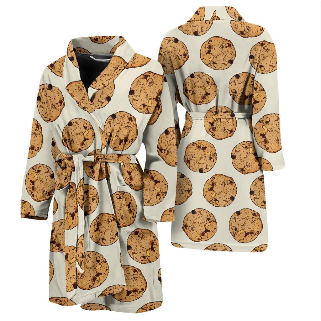 Cookie Pattern Print Design 05 Men Bathrobe-JORJUNE.COM