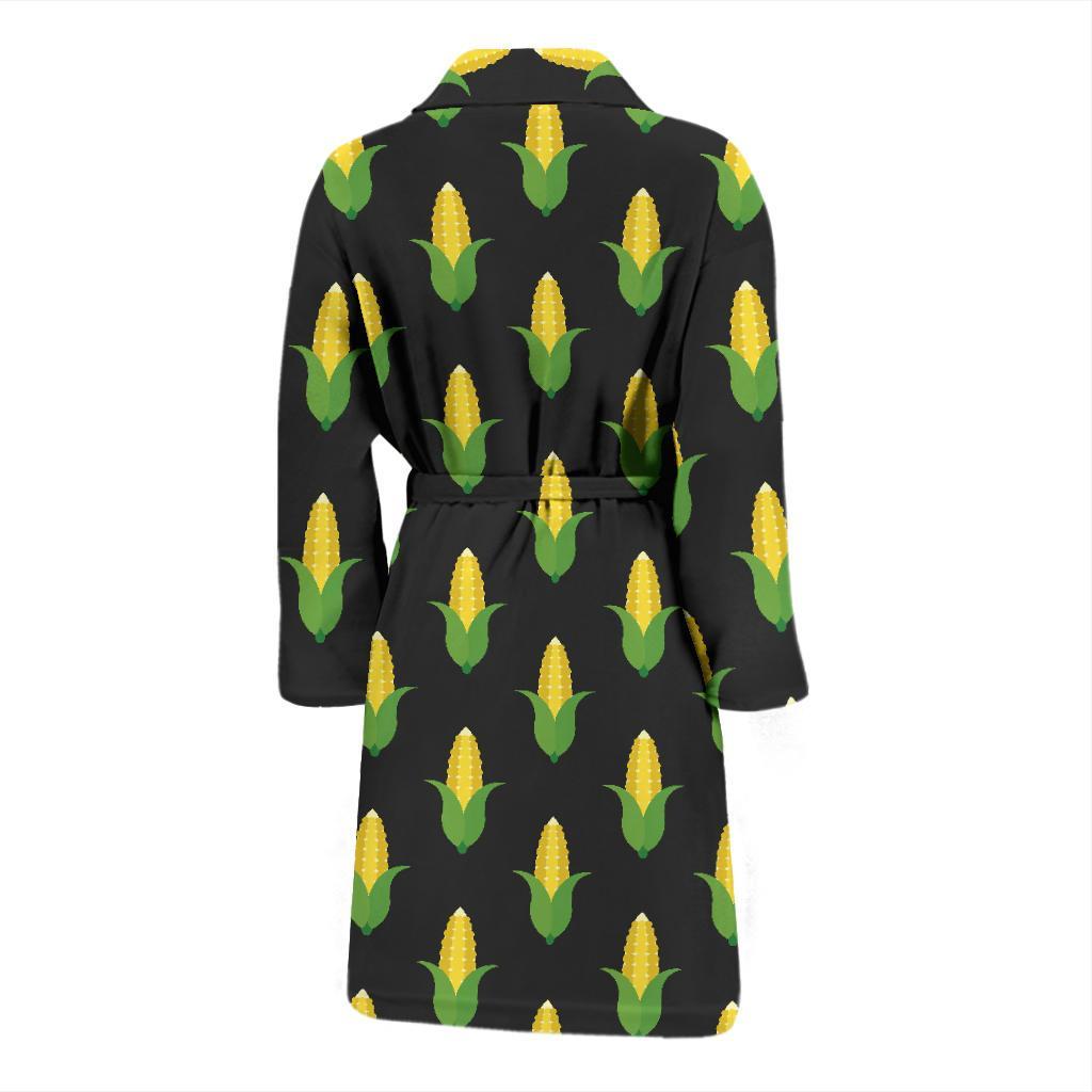Corn Pattern Print Design 05 Men Bathrobe-JORJUNE.COM