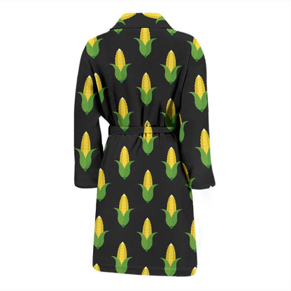 Corn Pattern Print Design 05 Men Bathrobe-JORJUNE.COM