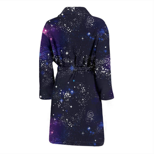 Cosmic Pattern Print Design 03 Men Bathrobe-JORJUNE.COM