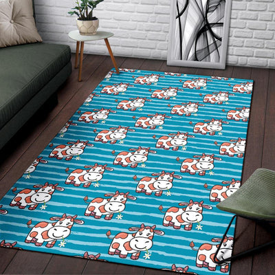 Cow Cute Print Pattern Area Rugs-JTAMIGO.COM