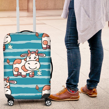 Cow Cute Print Pattern Luggage Cover Protector
