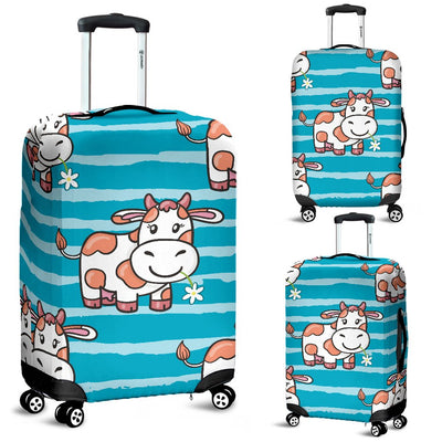 Cow Cute Print Pattern Luggage Cover Protector