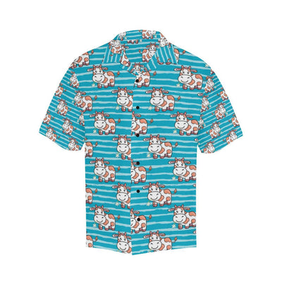 Cow Cute Print Pattern Men Aloha Hawaiian Shirt