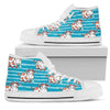 Cow Cute Print Pattern Women High Top Shoes