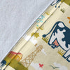 Cow Farm Design Print Fleece Blanket