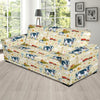 Cow Farm Design Print Sofa Slipcover-JTAMIGO.COM