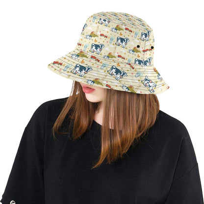Cow Farm Design Print Unisex Bucket Hat