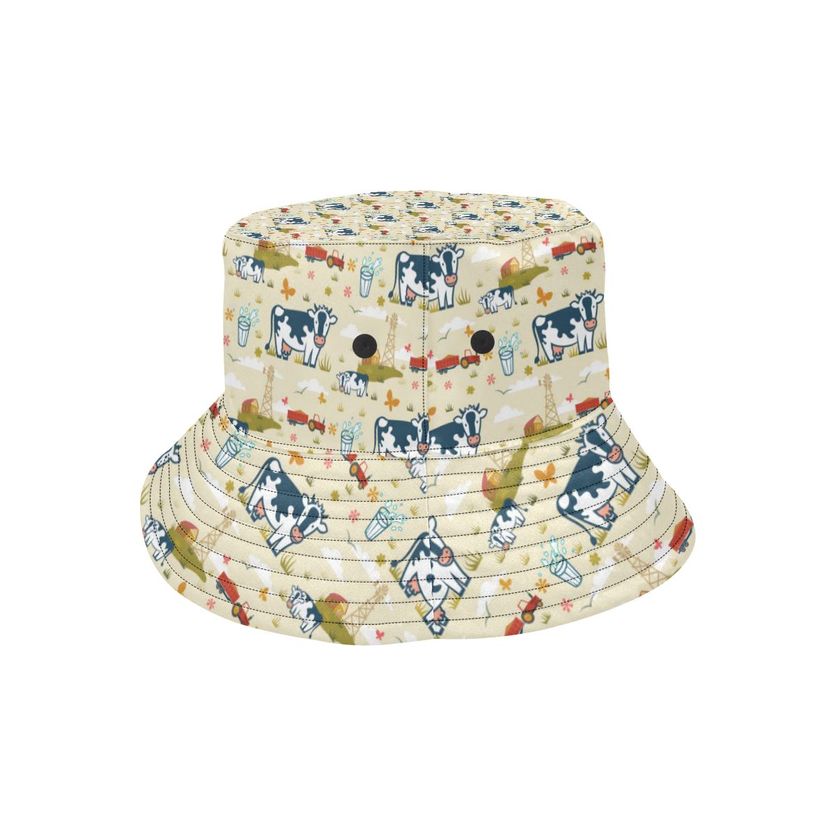 Cow Farm Design Print Unisex Bucket Hat