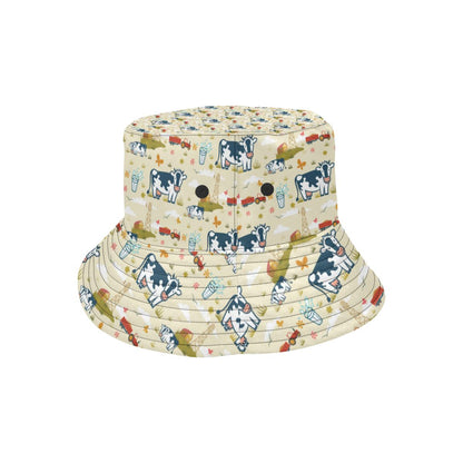 Cow Farm Design Print Unisex Bucket Hat