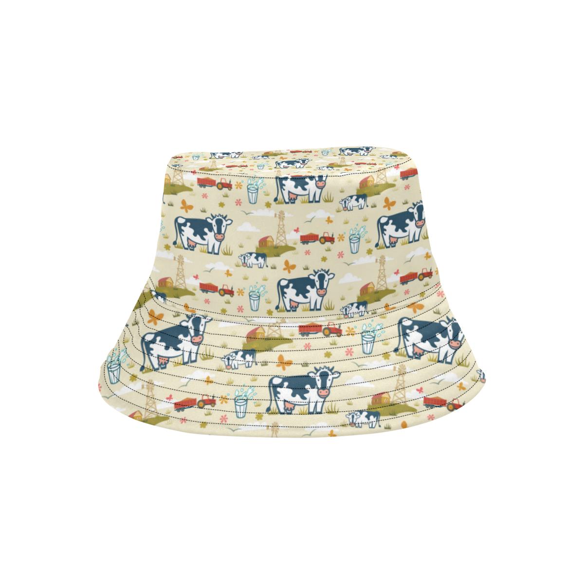 Cow Farm Design Print Unisex Bucket Hat