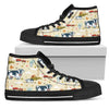 Cow Farm Design Print Women High Top Shoes