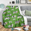 Cow Happy Print Pattern Fleece Blanket