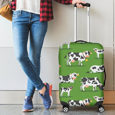Cow Happy Print Pattern Luggage Cover Protector
