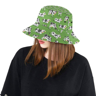 Cow Happy Print Pattern Unisex Bucket Hat