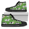 Cow Happy Print Pattern Women High Top Shoes