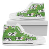 Cow Happy Print Pattern Women High Top Shoes