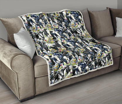 Cow Watercolor Print Pattern Premium Quilt-JTAMIGO.COM