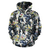 Cow Watercolor Print Pattern Pullover Hoodie