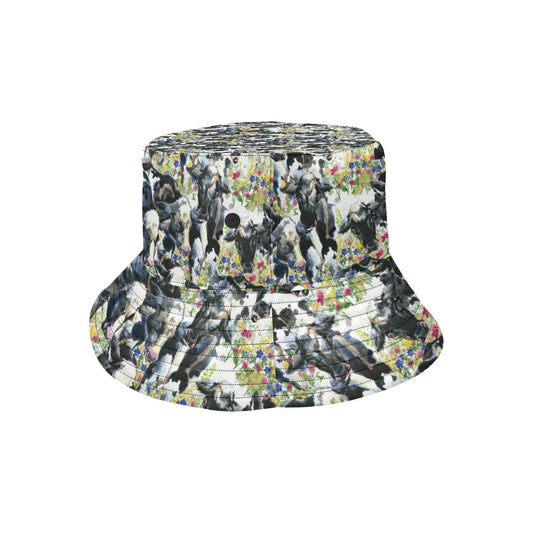 Cow Watercolor Print Pattern Unisex Bucket Hat