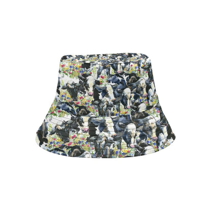 Cow Watercolor Print Pattern Unisex Bucket Hat