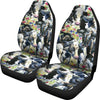 Cow Watercolor Print Pattern Universal Fit Car Seat Covers