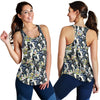 Cow Watercolor Print Pattern Women Racerback Tank Top