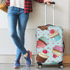 Cupcakes Fancy Heart Print Pattern Luggage Cover Protector