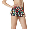 Cupcakes Heart Print Pattern High Waisted Spandex Shorts-JTAMIGO.COM