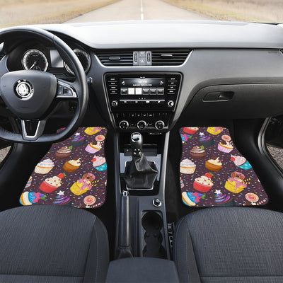 Cupcakes Party Print Pattern Car Floor Mats