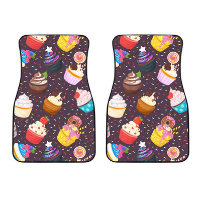 Cupcakes Party Print Pattern Car Floor Mats