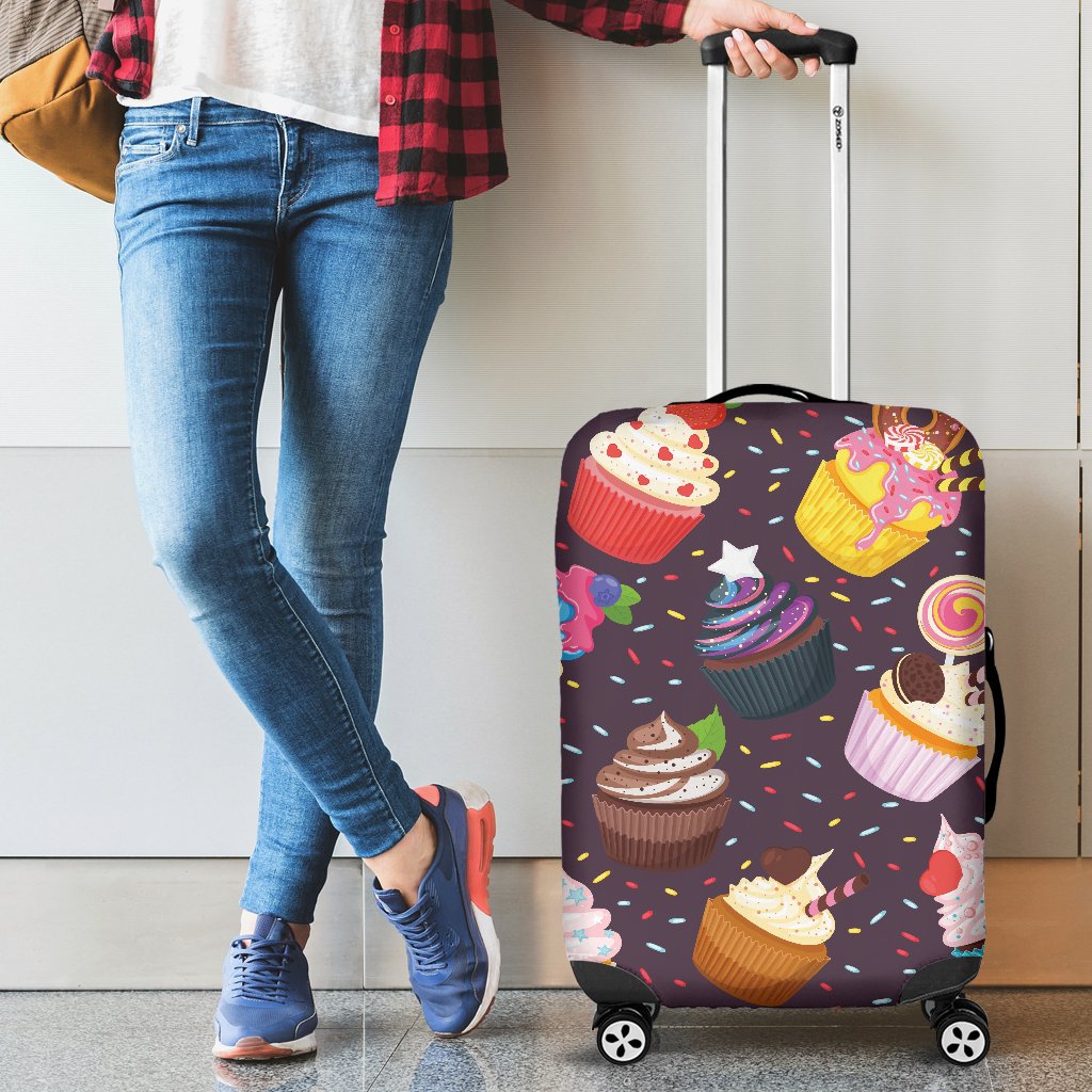 Cupcakes Party Print Pattern Luggage Cover Protector