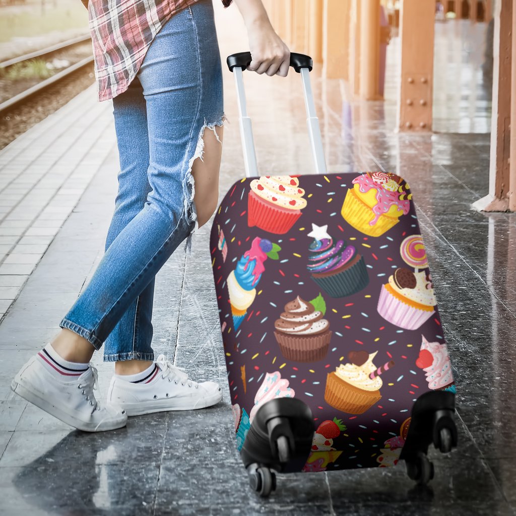 Cupcakes Party Print Pattern Luggage Cover Protector